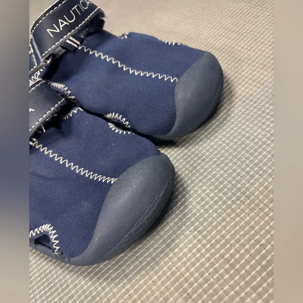 Nautica Kettle Gulf Boys Navy Blue Water Shoes / Aqua Socks - Size 12 Little Kid